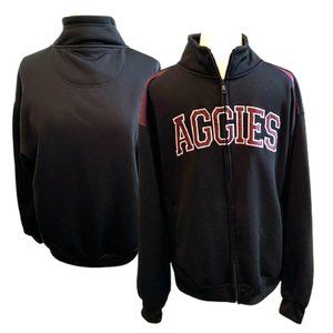 LN! Texas A&M Aggies Men's Zip Up Black Jacket Large, Very Nice!
